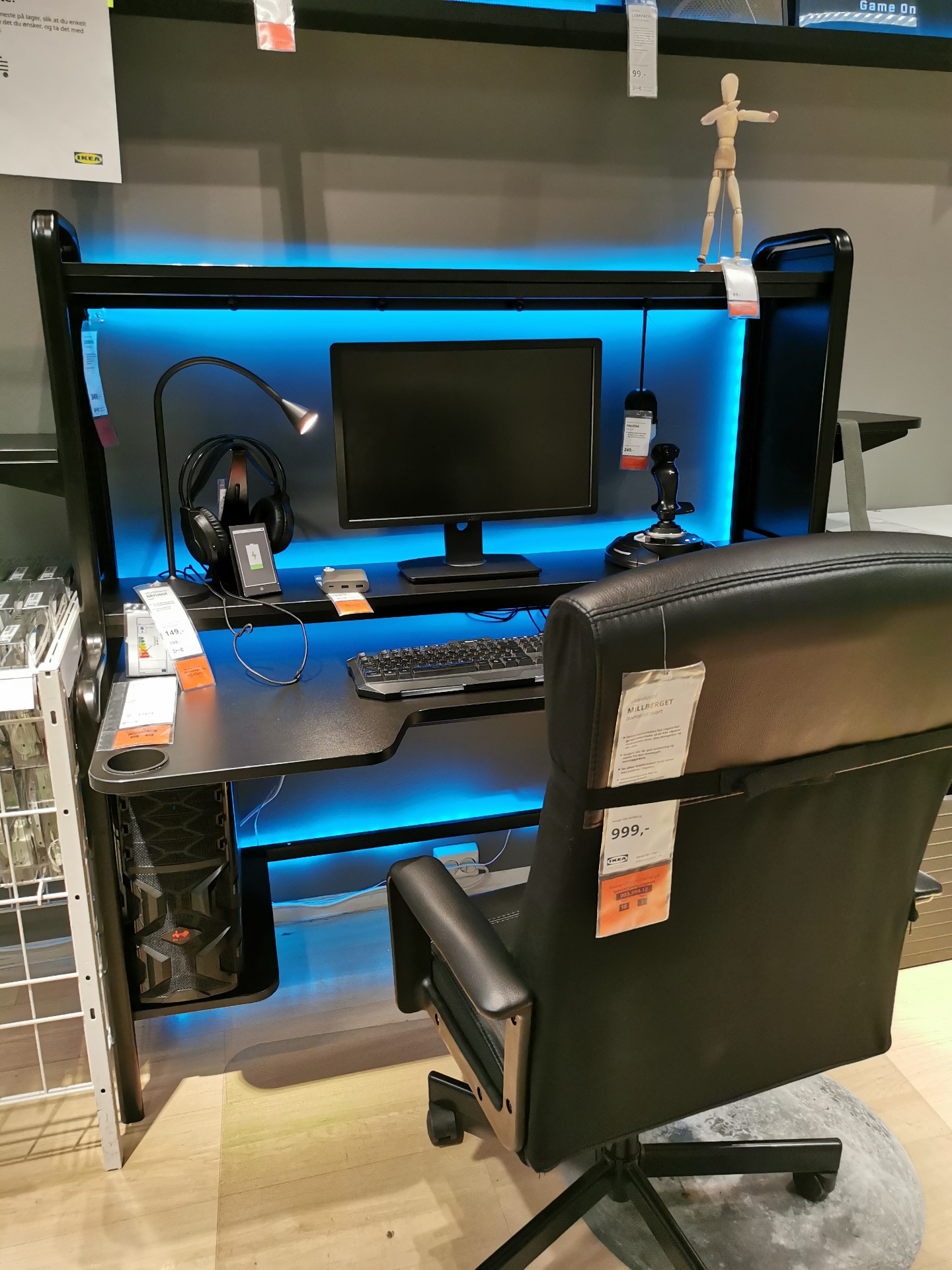 Gaming desk Fredde IKEA